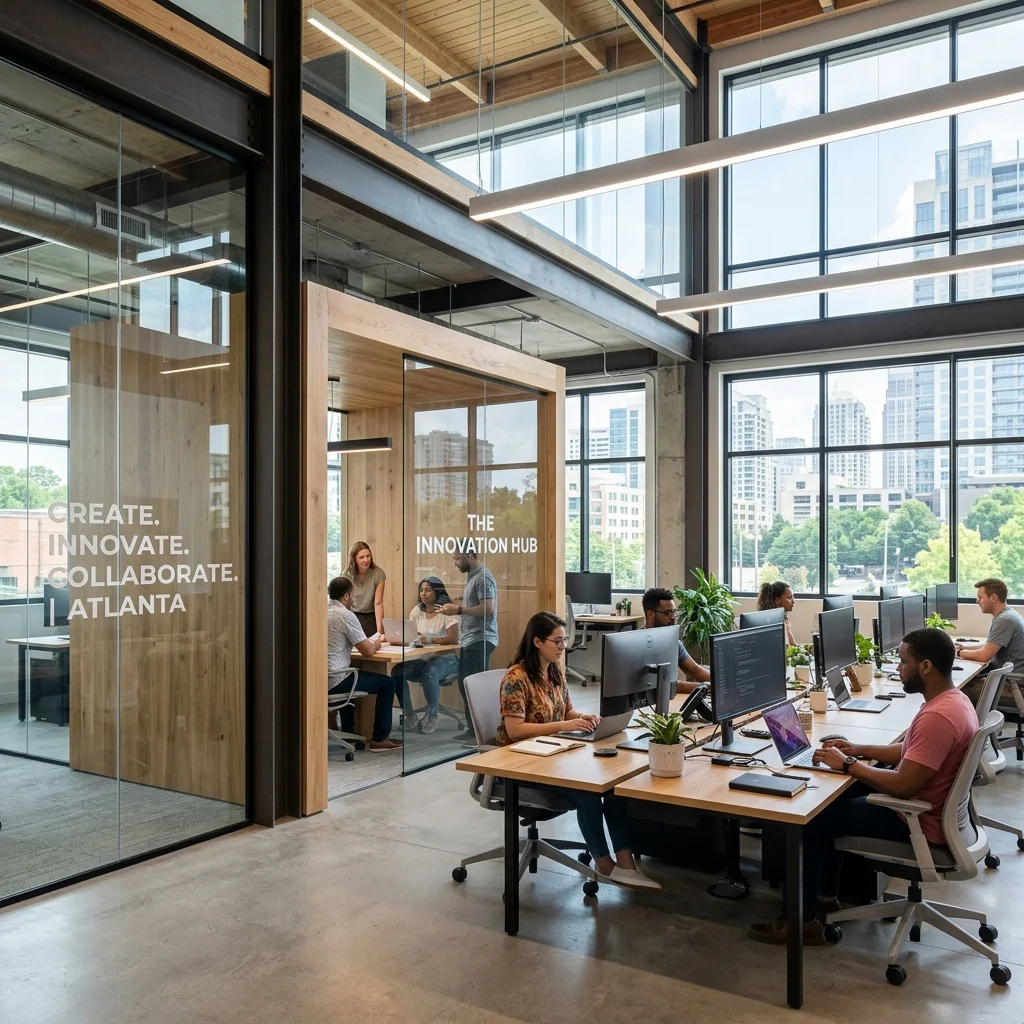 Netreti collaborative office workspace in Atlanta