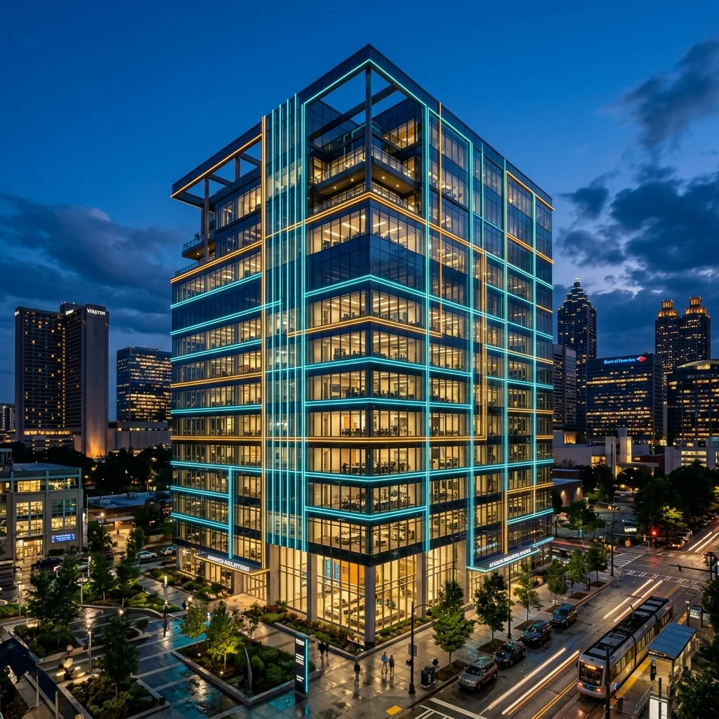 Commercial real estate integrated with digital connectivity